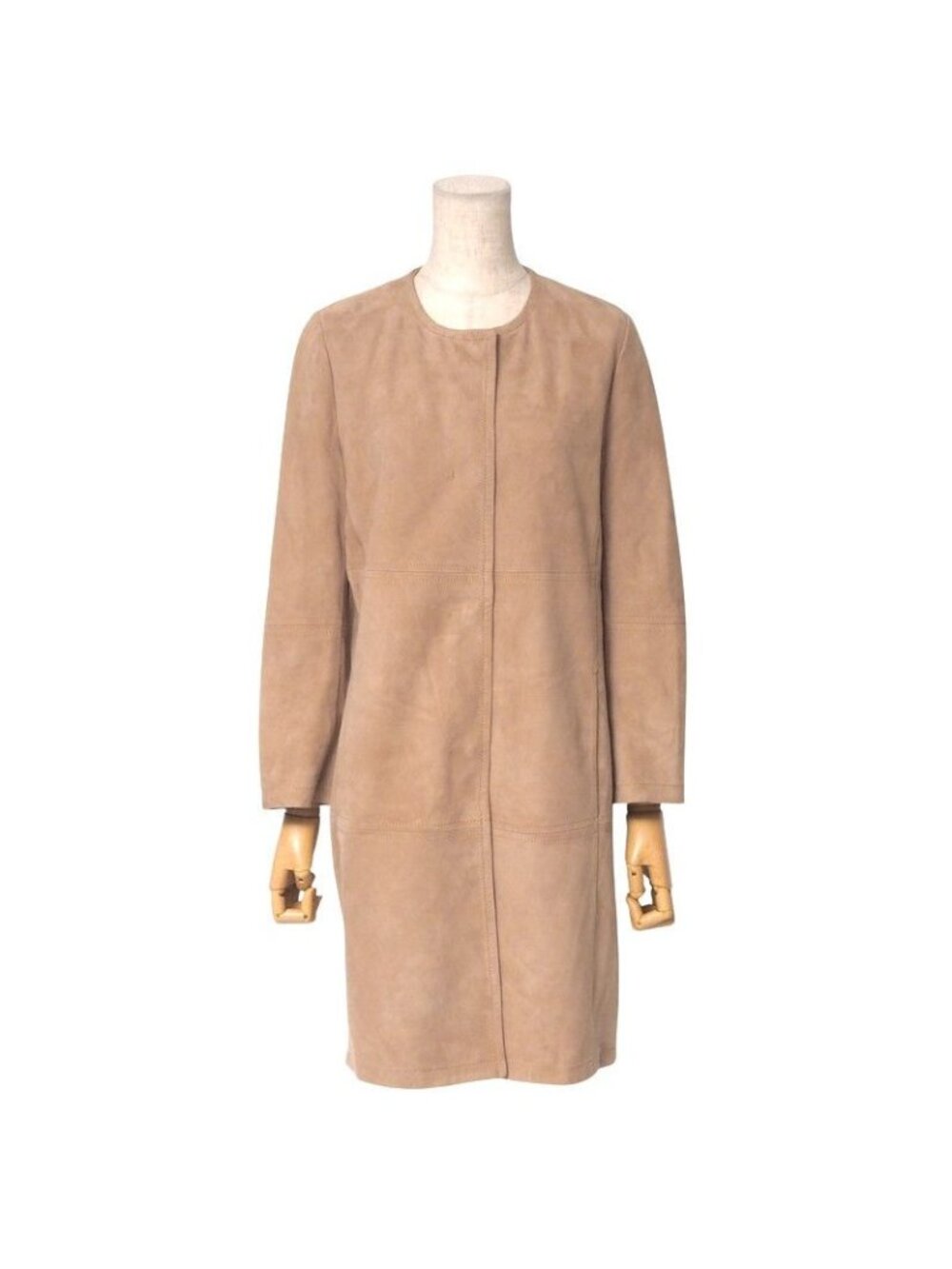 Max Mara Studio Coat 36 Color Suede Leather Sheep